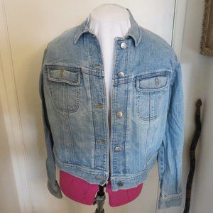 Ralph Lauren Women's Size L LIGHT BLUE Denim Jean Jacket Coat